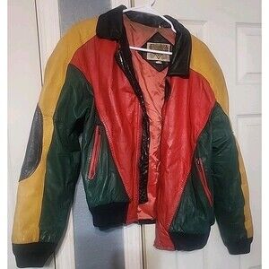 Phase 2 Michael Hoban 8 Ball Leather Jacket 90s  M Medium Vintage -Pls Read Desc